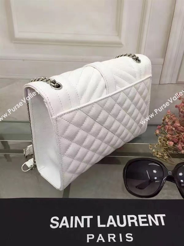 YSL small white shoulder shoulder college bag 4791
