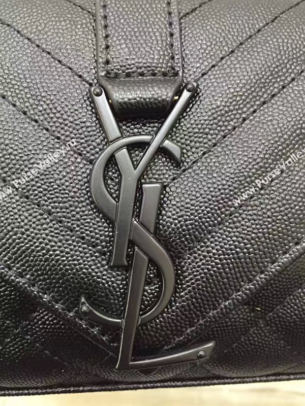 YSL grain leather black small shoulder new bag 4797