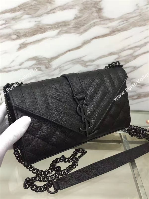 YSL grain leather black small shoulder new bag 4797