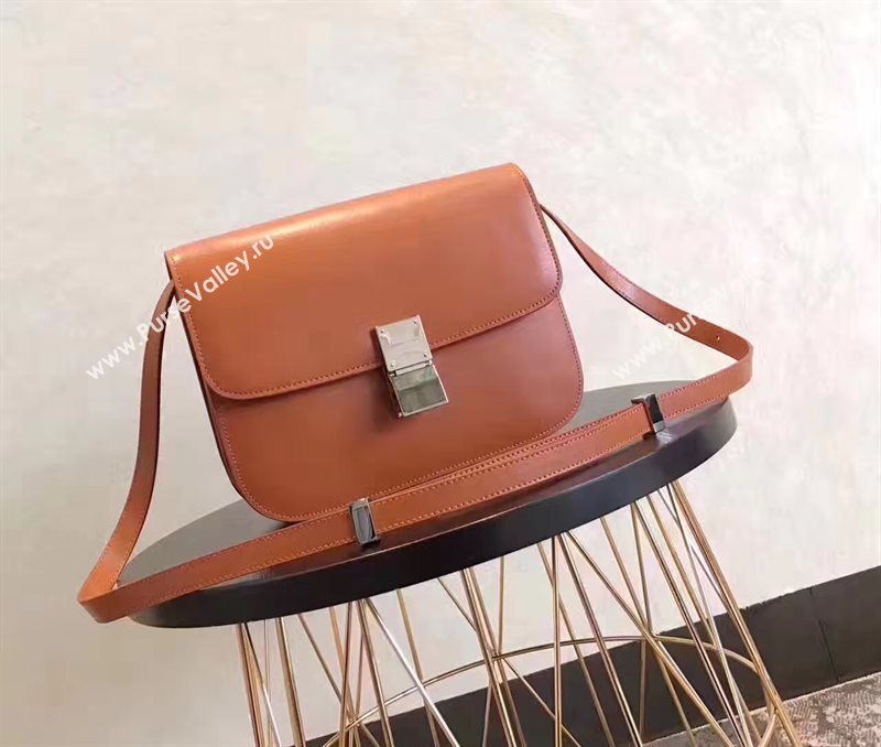 Celine tan box classic bag 4702