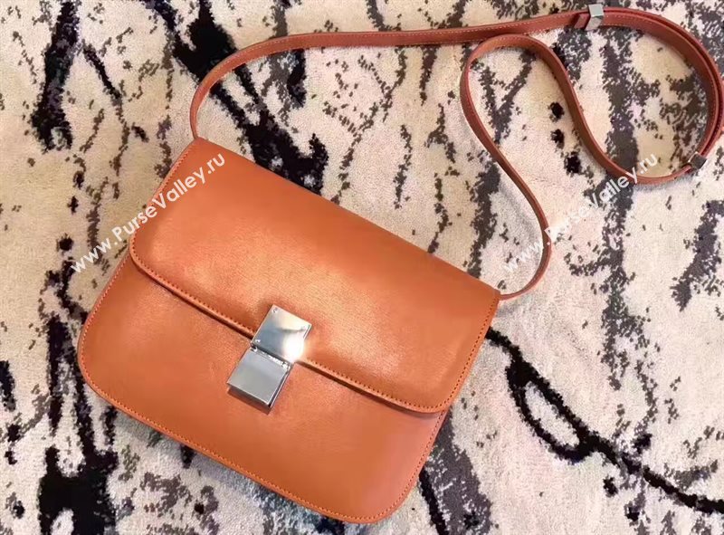 Celine tan box classic bag 4702
