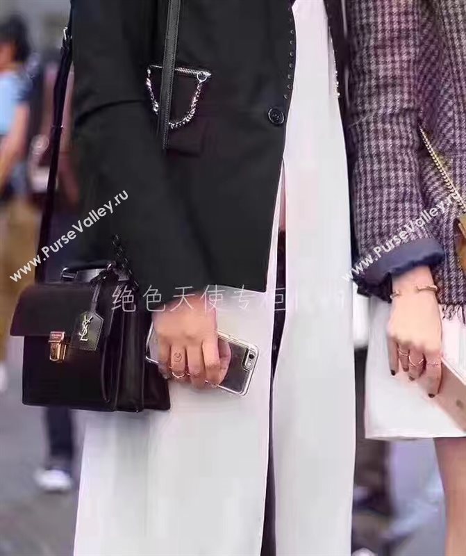 YSL black tote school shoulder bag 4703