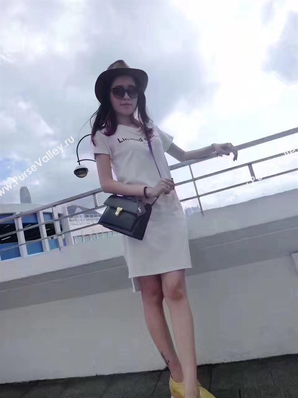 YSL black tote school shoulder bag 4703