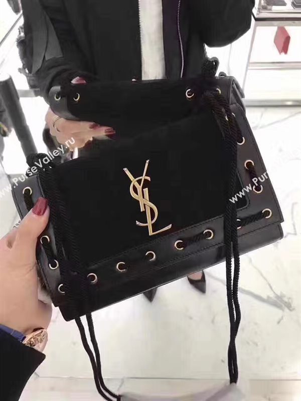 YSL black new shoulder clutch bag 4705