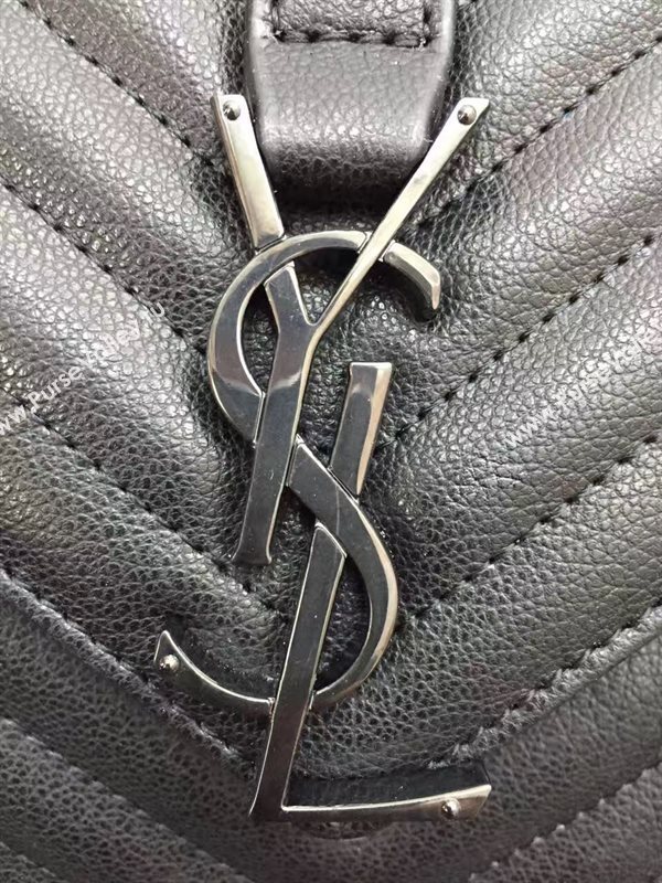 YSL large leather 32cm shoulder College bag 4708