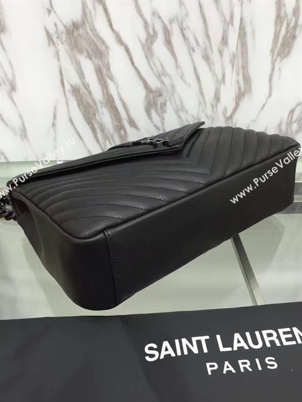 YSL large leather 32cm shoulder College bag 4708