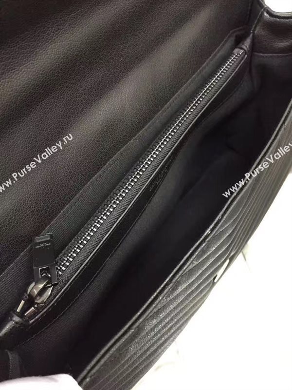 YSL large leather 32cm shoulder College bag 4708