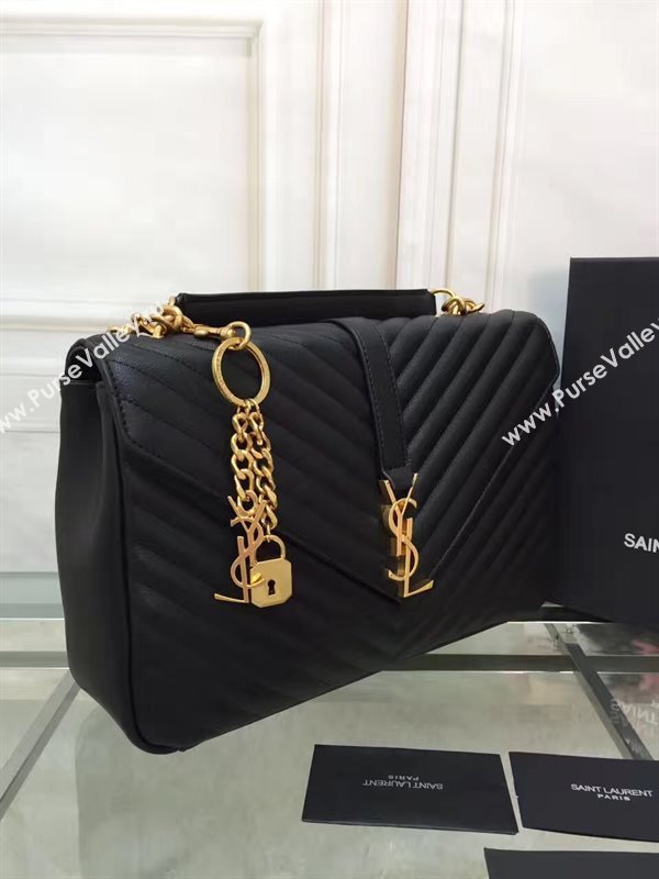 YSL large leather shoulder College bag 4709