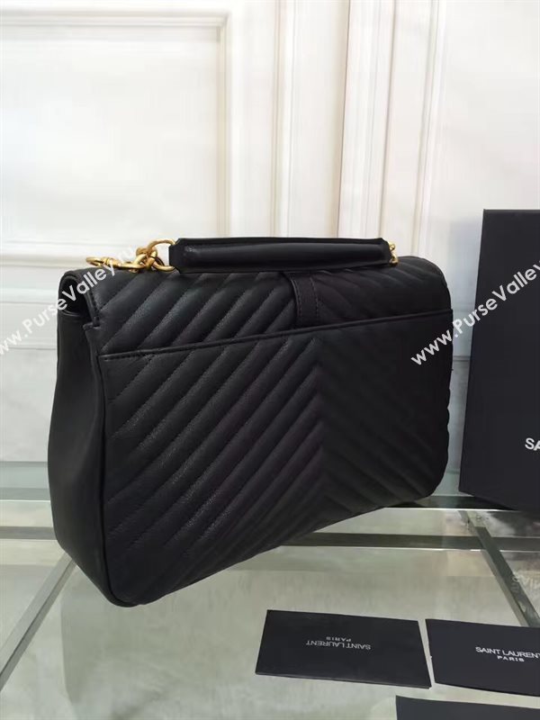 YSL large leather shoulder College bag 4709