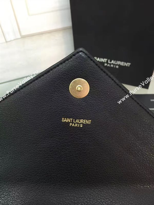 YSL small black leather shoulder College bag 4712