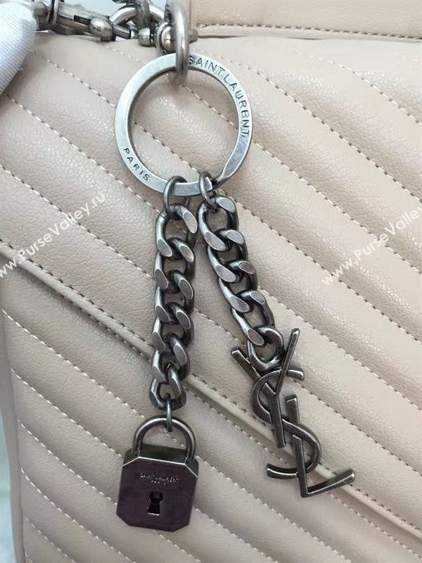 YSL nude large shoulder College bag 4715
