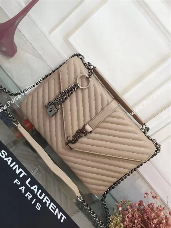 YSL nude large shoulder College bag 4715