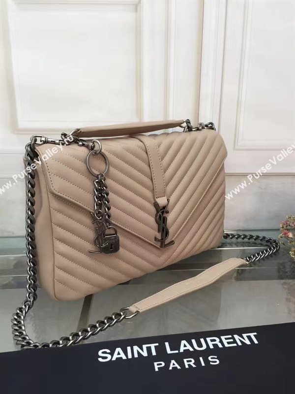YSL nude large shoulder College bag 4715