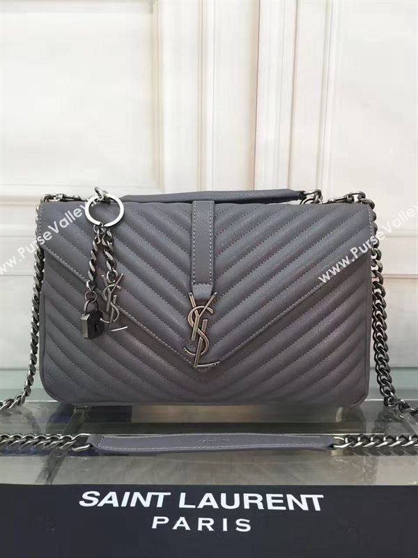 YSL large gray shoulder College bag 4717