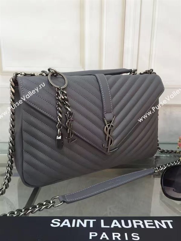 YSL large gray shoulder College bag 4717