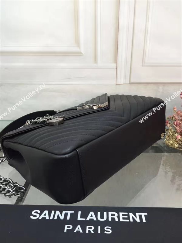 YSL large black shoulder College bag 4718