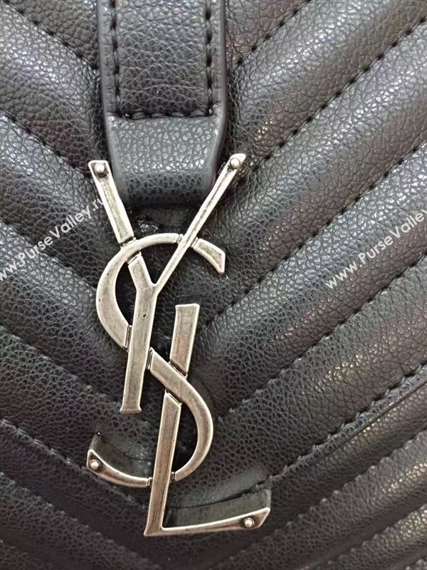 YSL large black shoulder College bag 4718