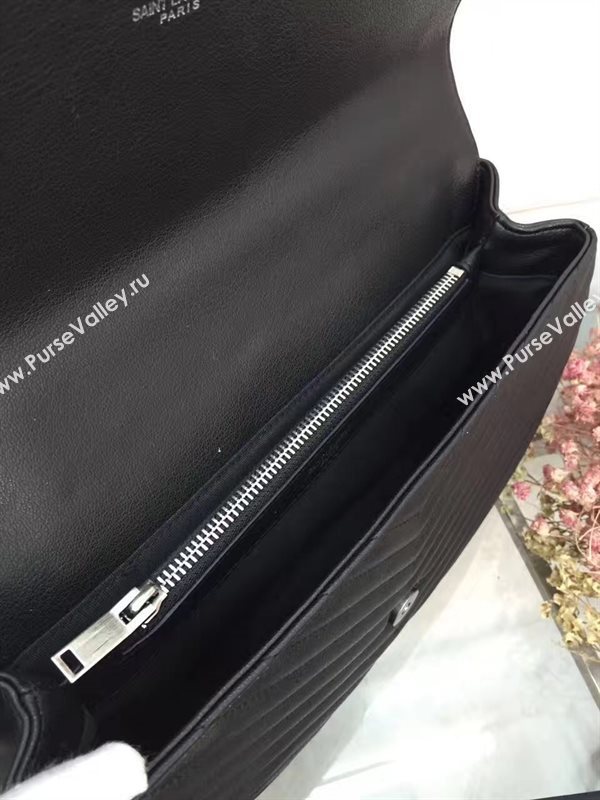 YSL large black shoulder College bag 4718