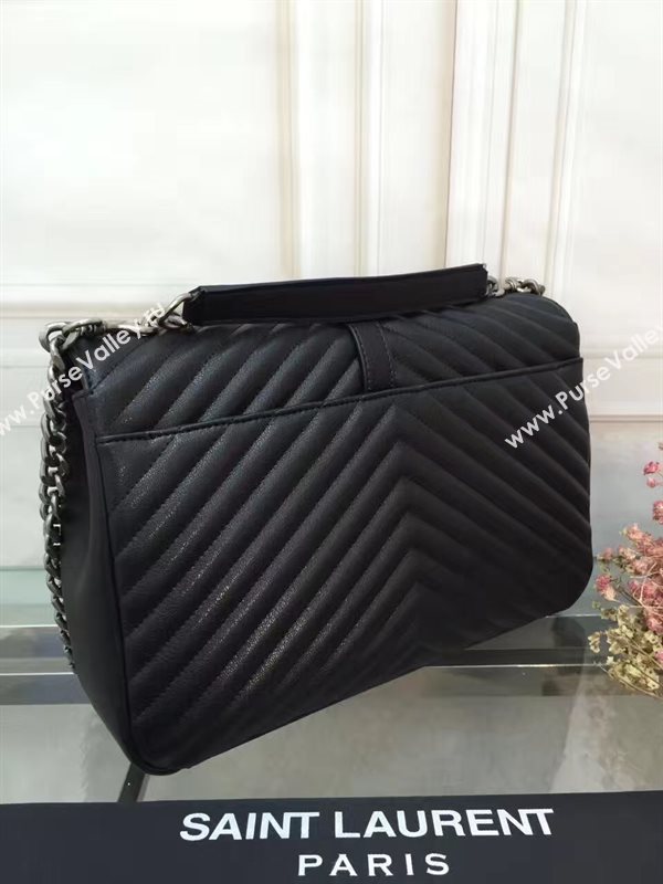YSL large black shoulder College bag 4718