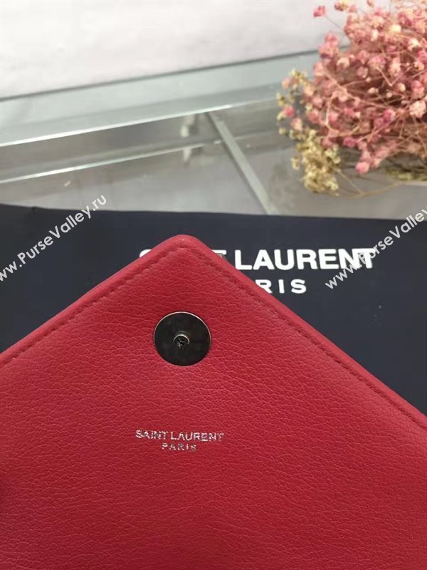 YSL small College shoulder leather wine bag 4721