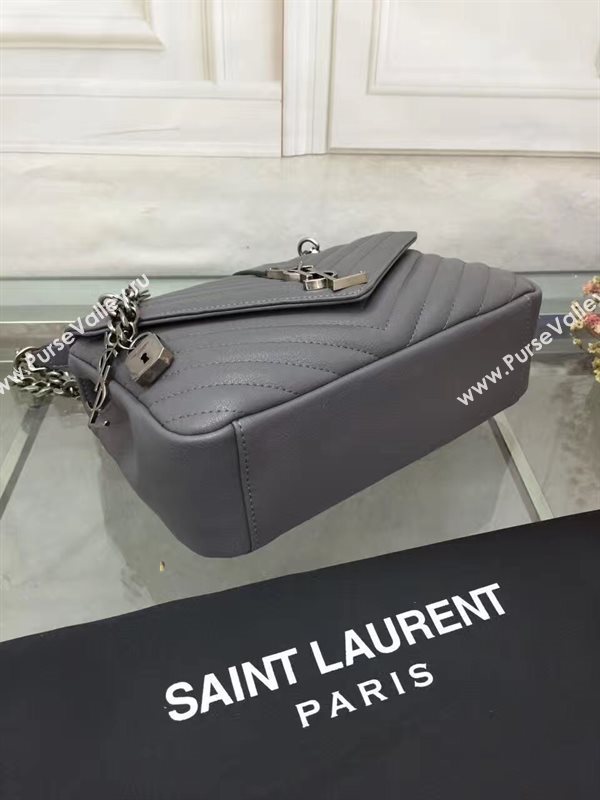 YSL gray small shoulder College bag 4723