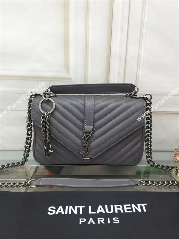 YSL gray small shoulder College bag 4723