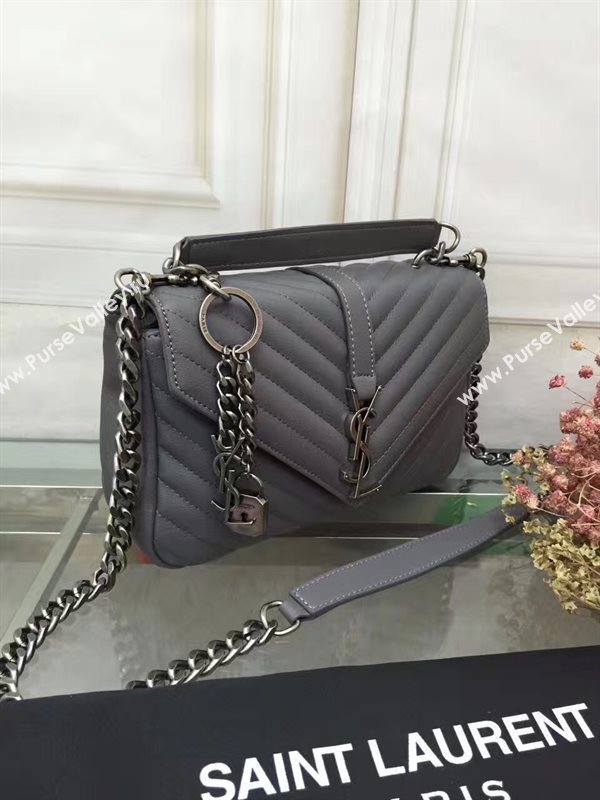 YSL gray small shoulder College bag 4723