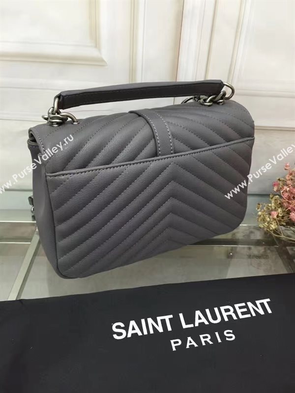 YSL gray small shoulder College bag 4723