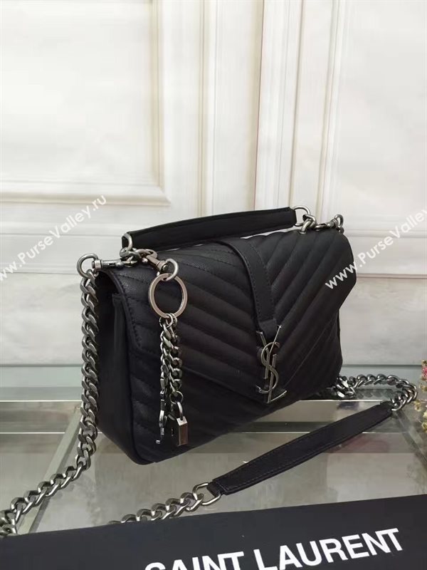 YSL small black shoulder College bag 4724