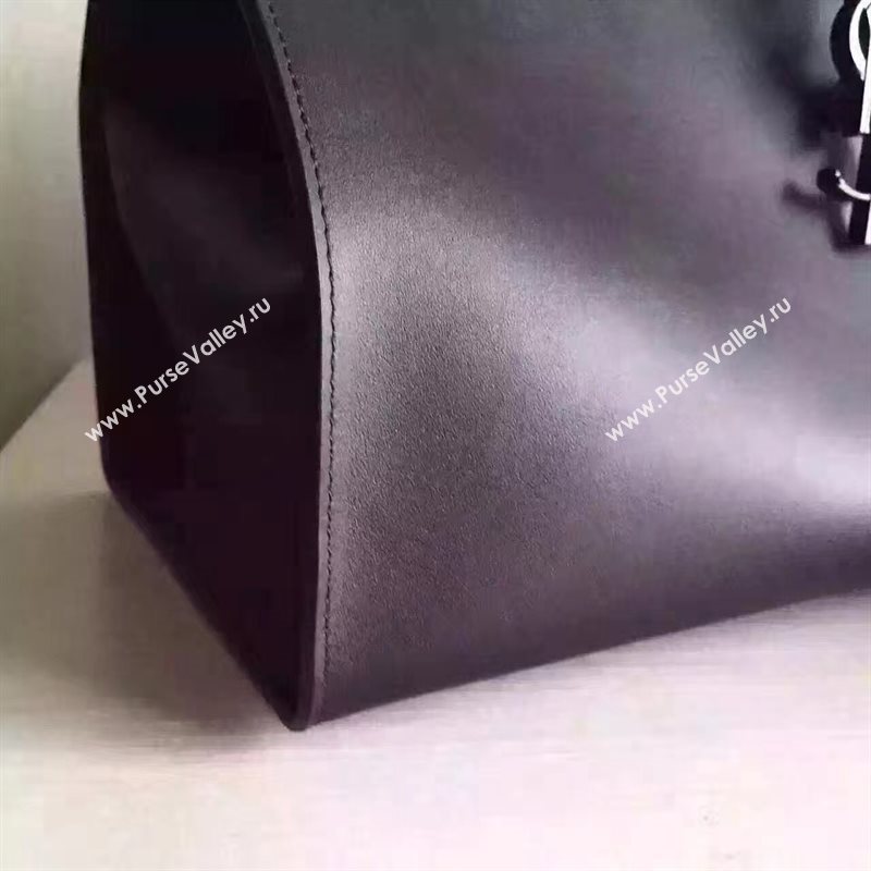 YSL smooth leather black shoulder cabas bag 4725
