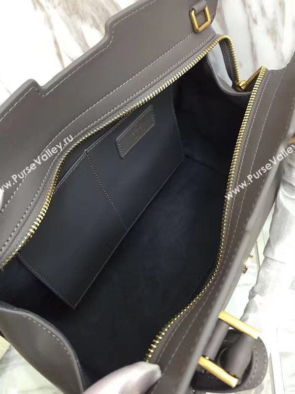 YSL gray leather shoulder cabas bag 4727