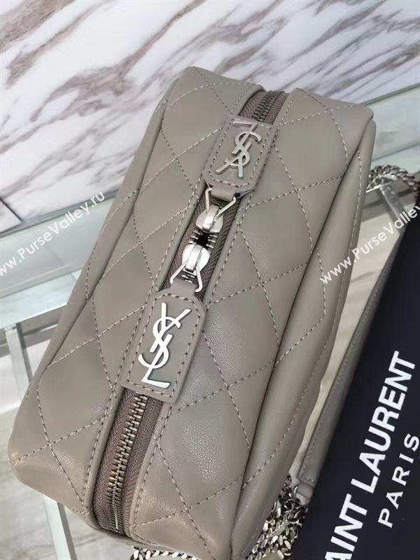 YSL small gray shoulder chain bag 4730