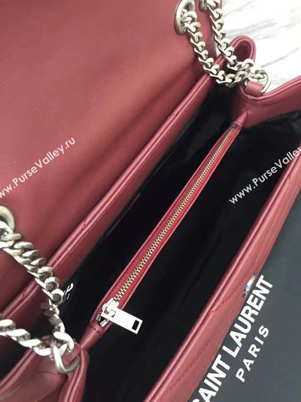 YSL large wine chain shoulder monogram bag 4732