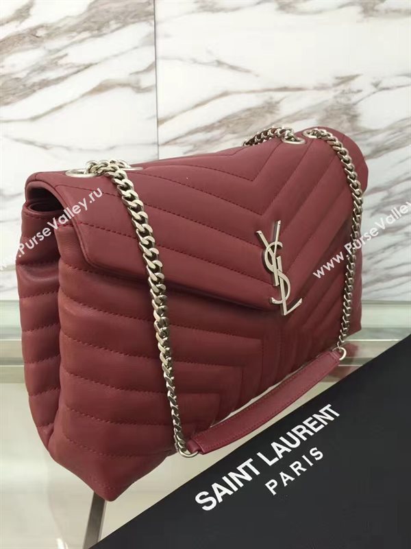 YSL large wine chain shoulder monogram bag 4732