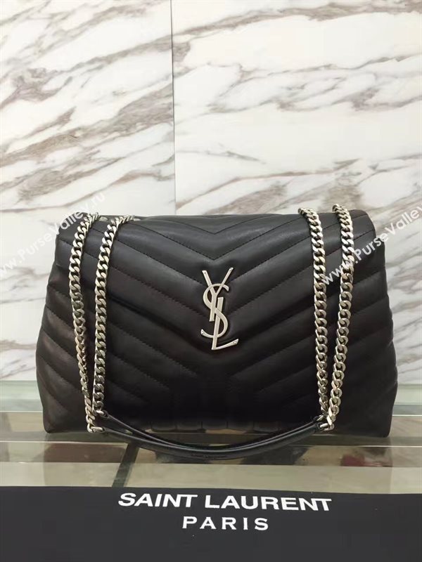 YSL large black chain shoulder monogram bag 4734