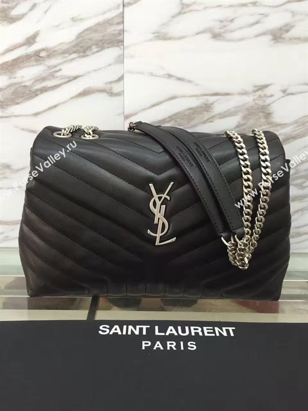 YSL large black chain shoulder monogram bag 4734