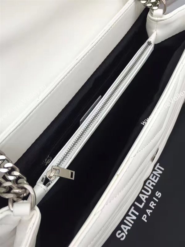 YSL X-large white chain shoulder monogram bag 4735