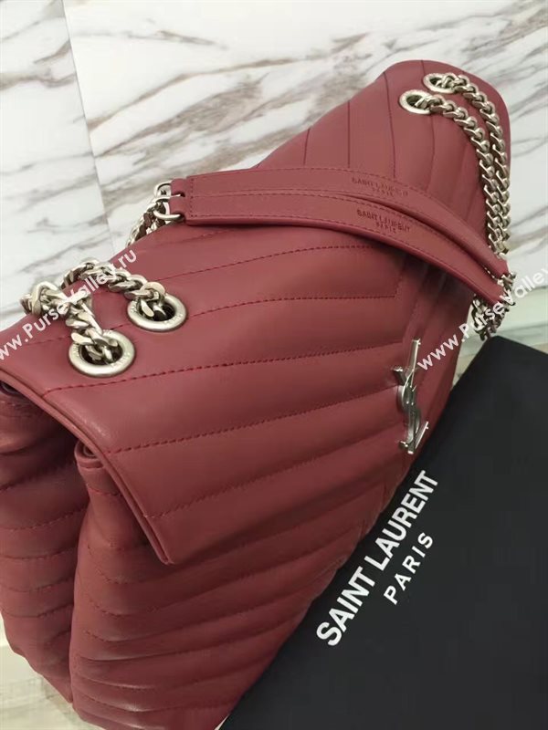 YSL X-large wine shoulder monogram bag 4736