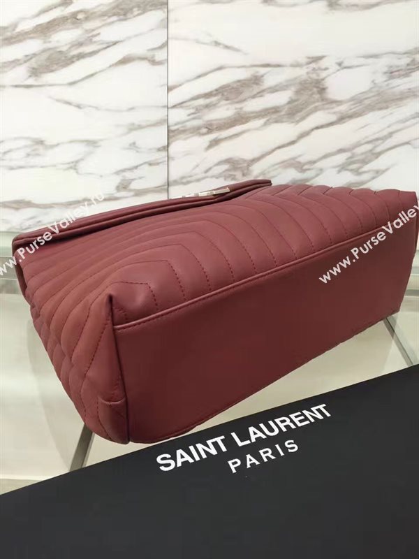 YSL X-large wine shoulder monogram bag 4736