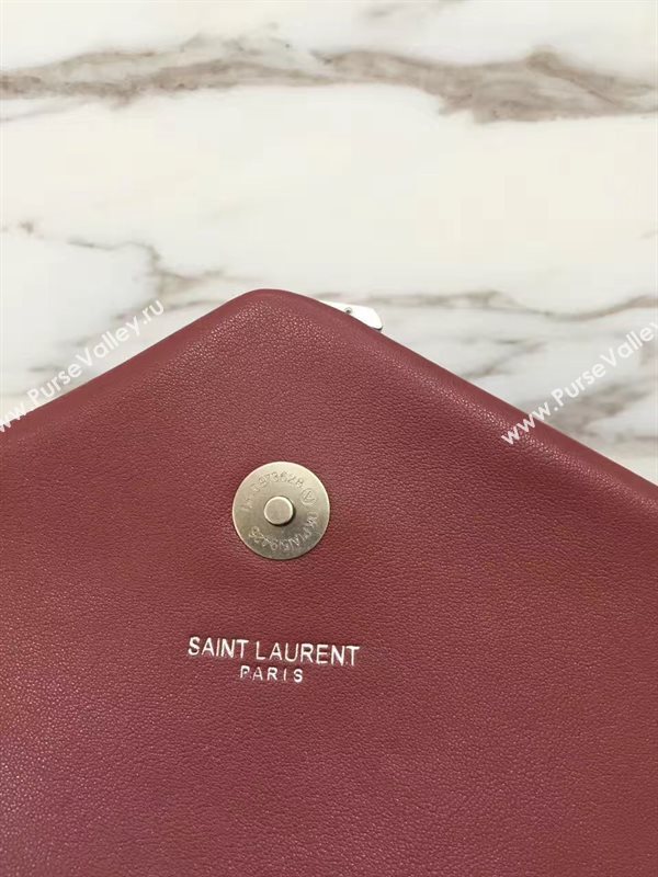 YSL X-large wine shoulder monogram bag 4736