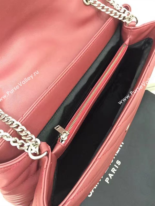 YSL X-large wine shoulder monogram bag 4736