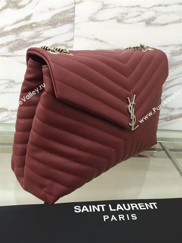 YSL X-large wine shoulder monogram bag 4736