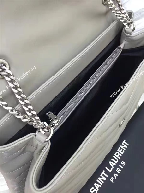 YSL X-large gray shoulder monogram bag 4737