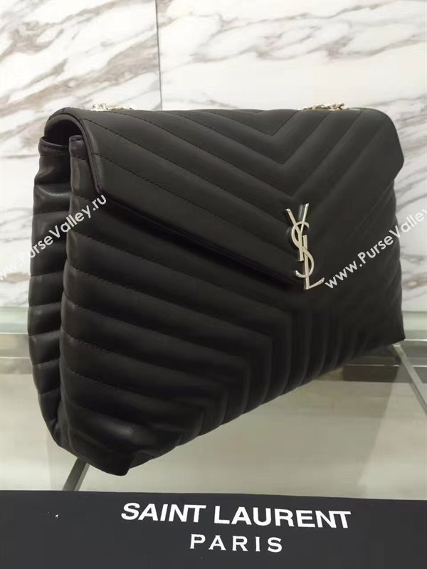 YSL X-large black shoulder monogram bag 4738
