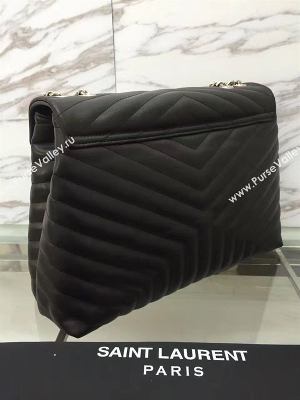 YSL X-large black shoulder monogram bag 4738