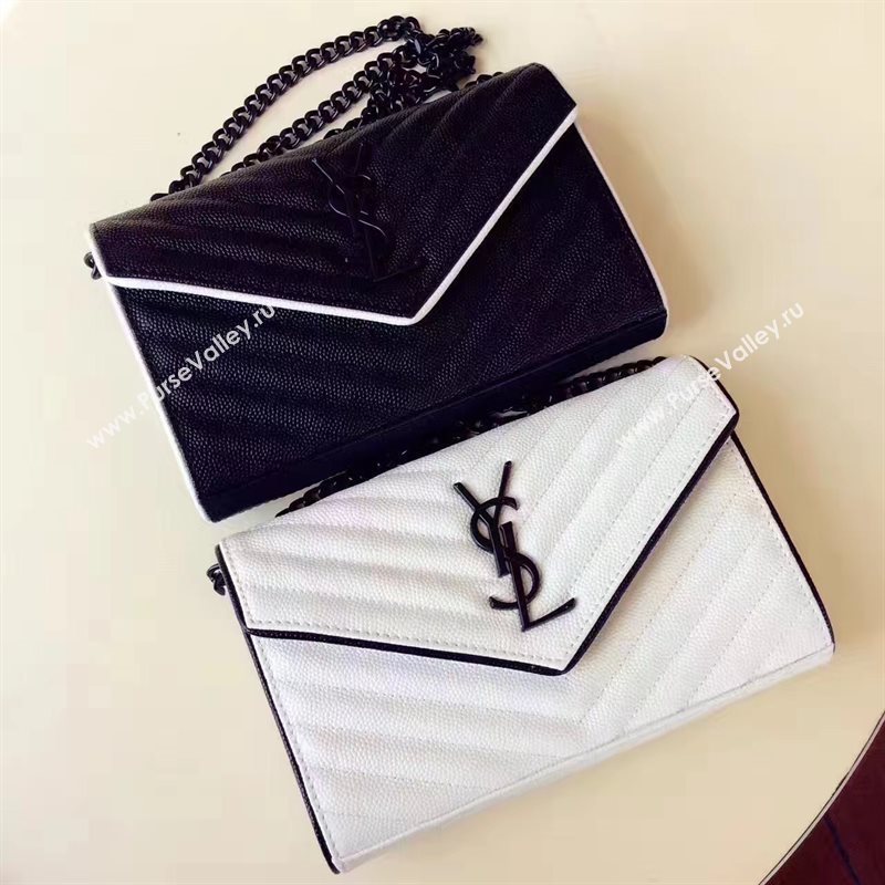 YSL new grain leather shoulder flap bag 4739