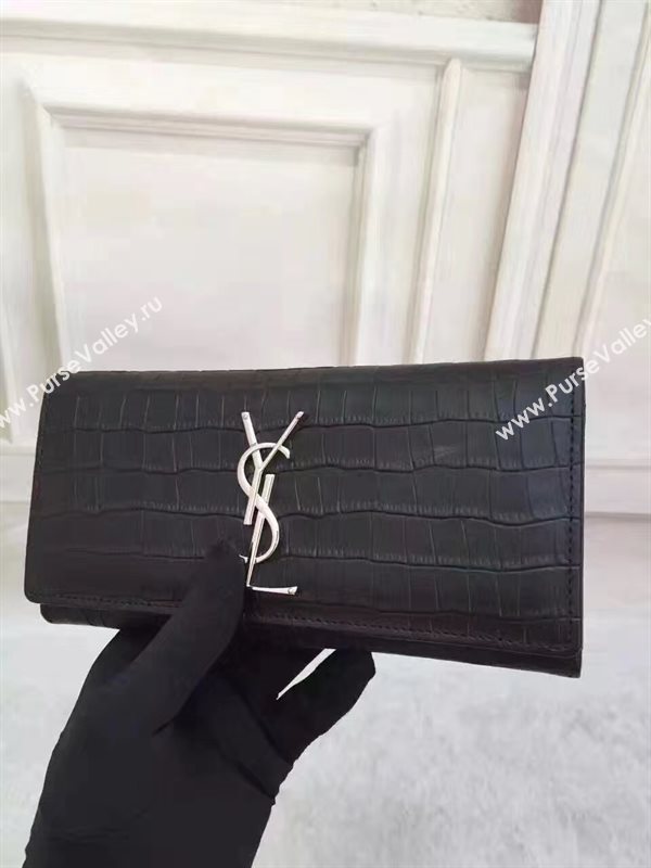 YSL black wallet leather bag 4841