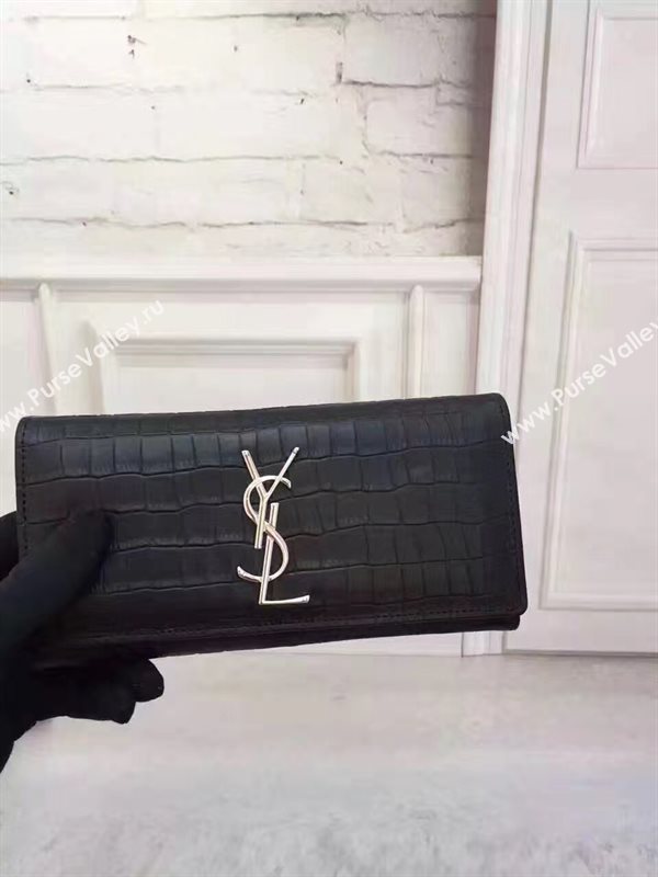 YSL black wallet leather bag 4841