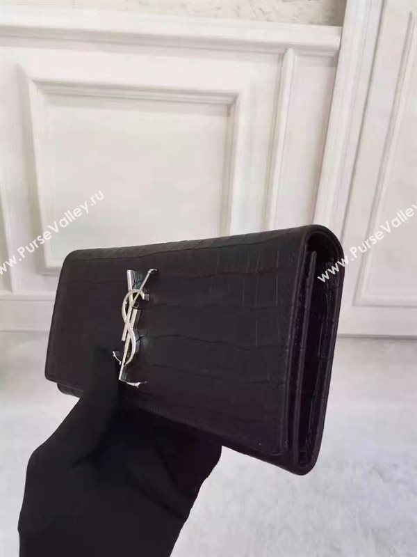 YSL black wallet leather bag 4841