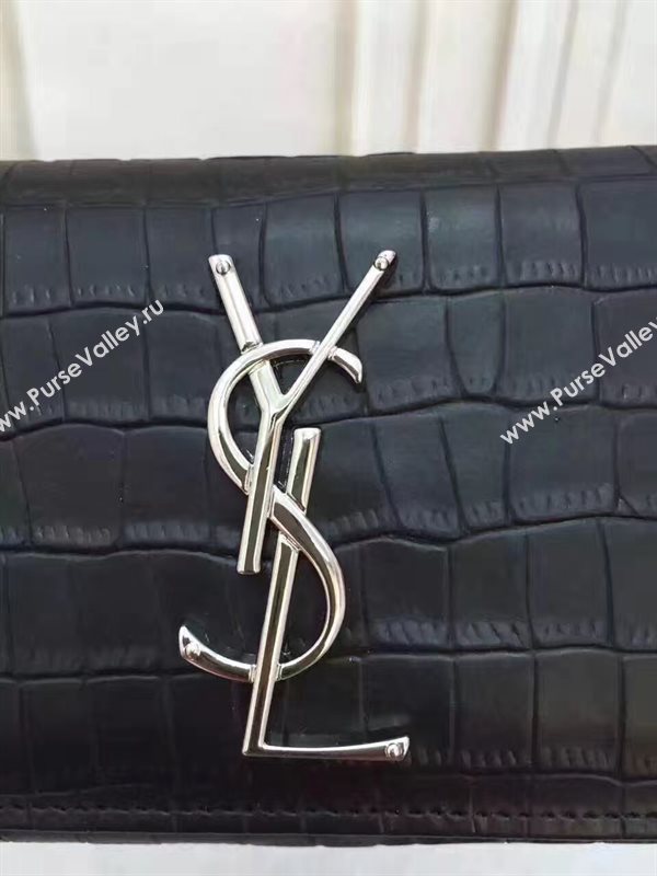 YSL black wallet leather bag 4841